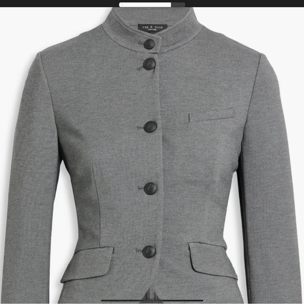 Rag & Bone Slade Ponte Gray Women's Blazer